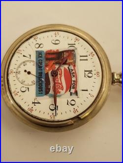 Waltham Wm. Ellery 11j. 18s. Pepsi Dial Oresilver Case