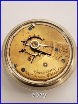 Waltham Wm. Ellery 11j. 18s. Pepsi Dial Oresilver Case