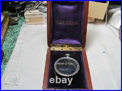 Waltham case with nickel display case inside. Display case is exc+++ for 16 sz mvt
