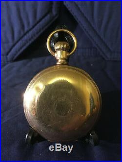 Waltham model 1883 18s pocket watch in gold filled case