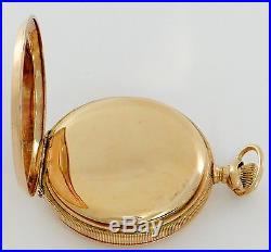 Waltham pocket watch, 16S, original 14K gold hunting case rf25199