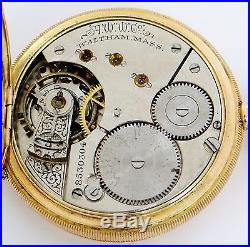Waltham pocket watch in 14K gold hunting case rf25199