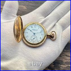 Waltham vintage pocket watch 1890s hunter case manual mechanical 6s works