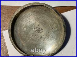 Warranted Coin Silver Size 18 Pocket Watch Case / damaged 2.5 oz