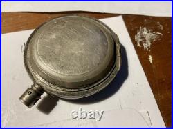 Warranted Coin Silver Size 18 Pocket Watch Case / damaged 2.5 oz