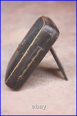 Watch case antique leather made pocket watch velvet table stand collectable