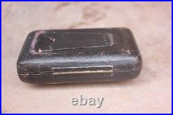 Watch case antique leather made pocket watch velvet table stand collectable