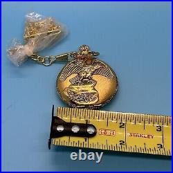 Watch it pocket watch Eagle design on case Front and Face Elegant? USA