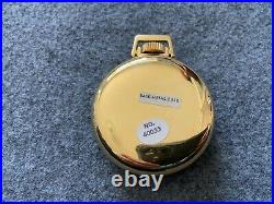 Westclox Scepter Red Dial Mechanical Wind Up Vintage Pocket Watch with Case