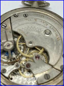 William Schweigert Antique Pocket Watch Wright Kay Silveroid Case Runs