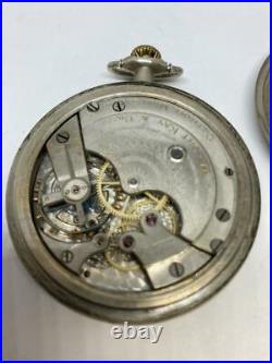 William Schweigert Antique Pocket Watch Wright Kay Silveroid Case Runs