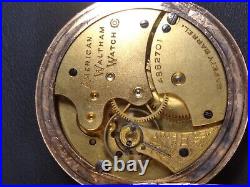 Working Antique 1891 Waltham Grade J Gold Filled Pocket Watch