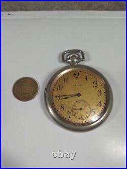 Working Antique 1905 Elgin Grade 315 Pocket Watch Flip Out Case