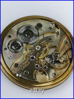 Working High Quality Tissot Locle Pocket Watch Movement From Scrapped Case (E32)
