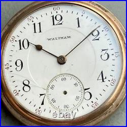 Working Item Waltham Antique Pocket Watch 1912 Manual Winding Hunter Case