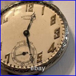 Working Keystone Standard New York Standard Watch Co Pocket Watch 15J 1011022