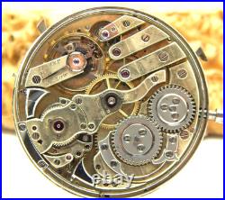 Working Minute Repeater Hunter Case Pocket Watch Movement Wolfsteeth with Crown