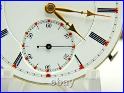 Working Minute Repeater Hunter Case Pocket Watch Movement Wolfsteeth with Crown