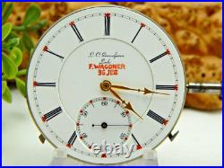 Working Minute Repeater Hunter Case Pocket Watch Movement Wolfsteeth with Crown