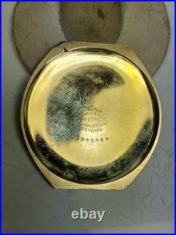 Working Vintage 1928 Elgin 303 12s Gold Filled Barrel Case Pocket Watch