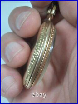 Working Vintage Unidentified Swiss Pocket Watch in Gold Filled Case