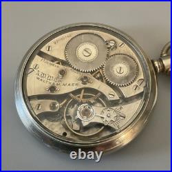 Works! Antique Waltham 16s 17j Model 1908 Grade 635 Pocket Watch Salesman Case