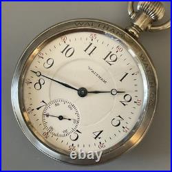 Works! Antique Waltham 16s 17j Model 1908 Grade 635 Pocket Watch Salesman Case