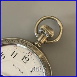 Works! Antique Waltham 16s 17j Model 1908 Grade 635 Pocket Watch Salesman Case