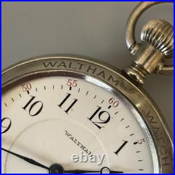 Works! Antique Waltham 16s 17j Model 1908 Grade 635 Pocket Watch Salesman Case