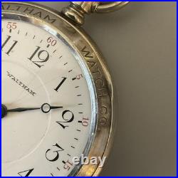 Works! Antique Waltham 16s 17j Model 1908 Grade 635 Pocket Watch Salesman Case