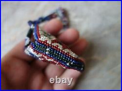 Ww1 Wwi Trench Turkish War Pow Ottoman Glass Beads Pocket Watch Pouch Purse Case