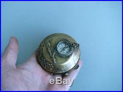 Ww2 German Kriegsmarine U-boat Zenith Pocket Watch Compass Brass Case