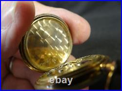 Zenith Antique Swiss Full Hunter Pocket Watch, Runs 14kt Gold Case 29.8 G