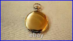 Zenith Pocket Watch 12s 17jewels Gold Filled Hinged Case Runs C087