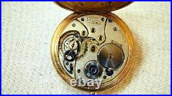Zenith Pocket Watch 12s 17jewels Gold Filled Hinged Case Runs C087