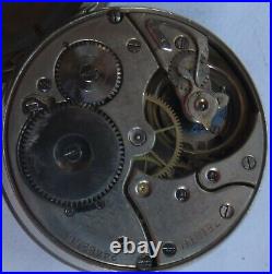Zenith Railroad Pocket Watch open face nickel chromiun case 57 mm. In diameter