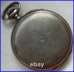 Zenith pocket watch siver hunter case load manual run but need service